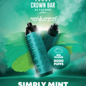 Al Fakher Vape Crown Bar Big Cloud 8000 Puffs 5% Nikotin Tek Kullanımlık Vape Toptan Satış - Avrupa Depo Stoku - JumpVape - 10