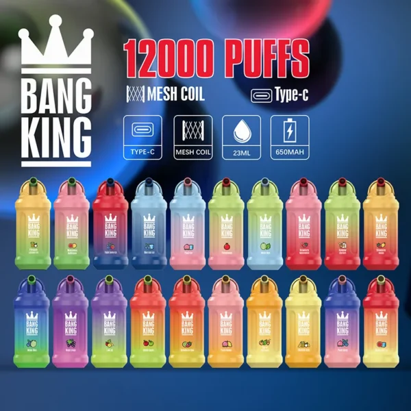 Bang King 12000 trekjes 0% 2% 3% 5% Nicotine oplaadbare wegwerpvape groothandel - JumpVape - 1