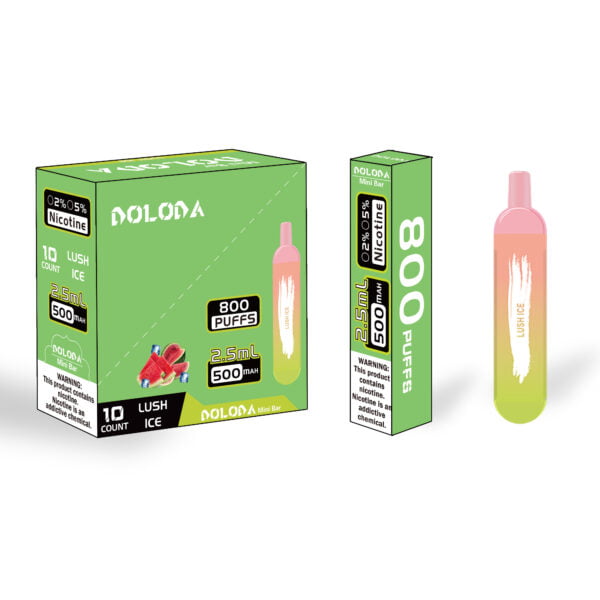 DOLODA Mini bar 800 Puffs 2% Nicotine Rechargeable Disposable E-Cigarettes Vape Wholesale - JumpVape - 5