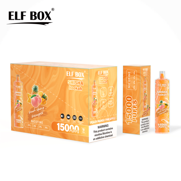 ELF BOX LS15000 Puff Shisha Hookah 0% 2% 5% Nikotynowy akumulator jednorazowy Vape Hurt - JumpVape - 15