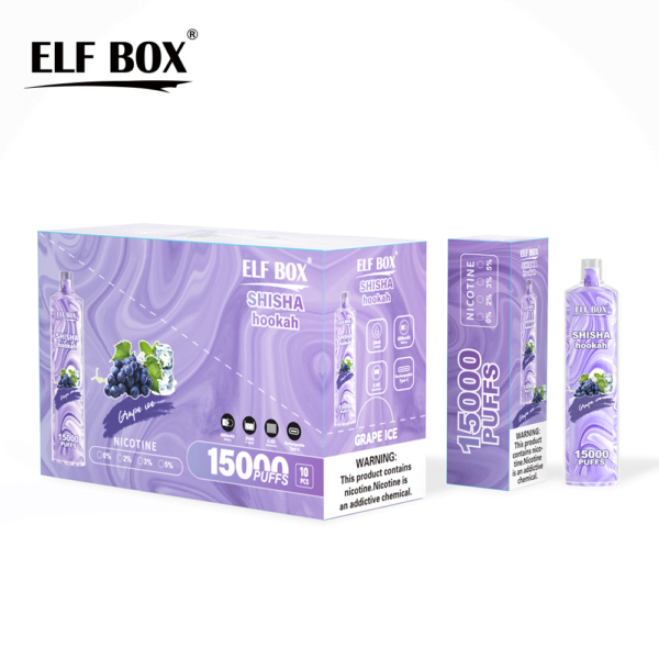 ELF BOX LS15000 Puff Shisha Hookah 0% 2% 5% Nikotynowy akumulator jednorazowy Vape Hurt - JumpVape - 13