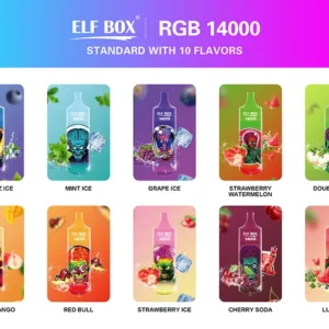 ELF BOX RGB14000 Puffs 0% 2% 3% 5% Vente en gros de vape jetable rechargeable à la nicotine - JumpVape - 10