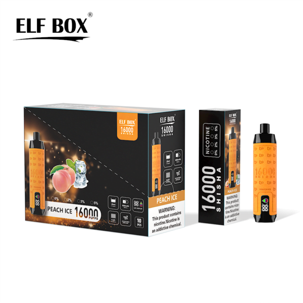 ELF BOX SHISHA 16000 Puffs 0%/2%/3%/5% Nicotine Rechargeable Disposable Vape Wholesale - JumpVape - 12