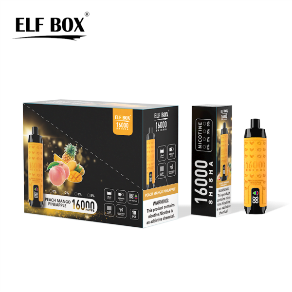 ELF BOX SHISHA 16000 Puffs 0%/2%/3%/5% Nicotine Rechargeable Disposable Vape Wholesale - JumpVape - 13