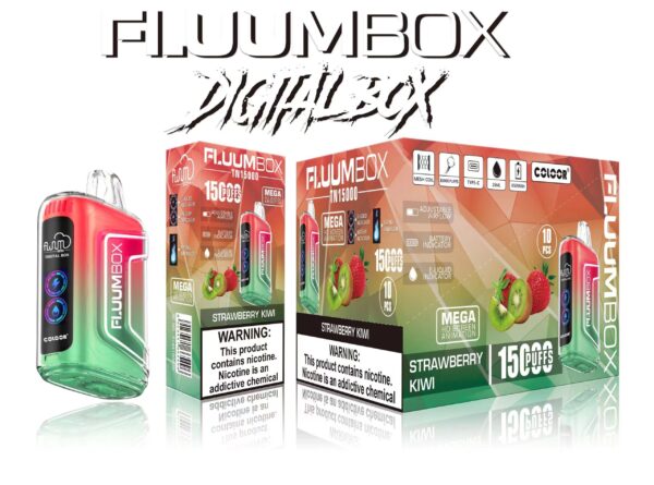 FluuM Digital Box TN 15000 Puffs 0% 2% 3% 5% Nikotīna Rechargeable Vienreizējās lietošanas Vape Pildspalvas E-cigarešu vairumtirdzniecība - JumpVape - 6