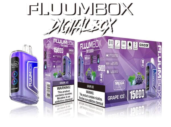 FluuM Digital Box TN 15000 Puffs 0% 2% 3% 5% Nikotīna uzlādējams vienreizējās lietošanas Vape pildspalvu podi E-cigarešu vairumtirdzniecība - JumpVape - 5