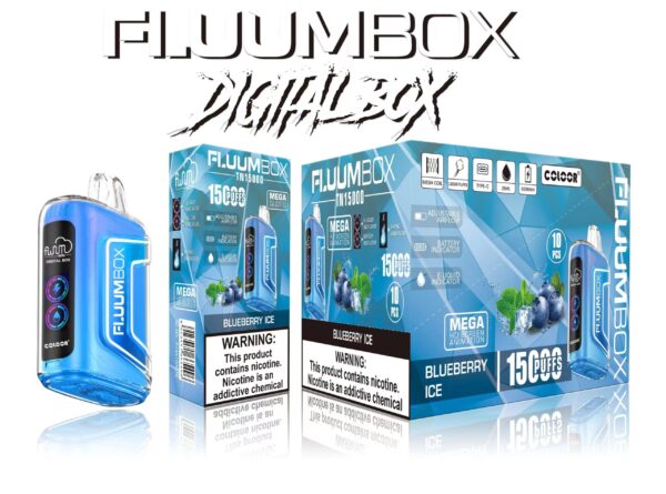 FluuM Digital Box TN 15000 Puffs 0% 2% 3% 5% Nikotīna uzlādējams vienreizējās lietošanas Vape pildspalvu podi E-cigarešu vairumtirdzniecība - JumpVape - 4