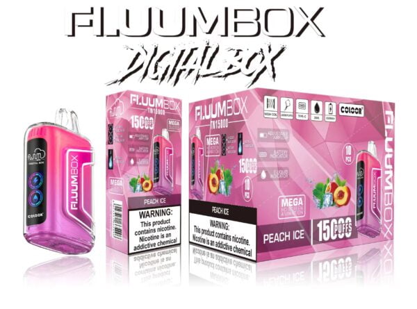 FluuM Digital Box TN 15000 Puffs 0% 2% 3% 5% Nikotīna Rechargeable Vienreizējās lietošanas Vape Pildspalvas E-cigarešu vairumtirdzniecība - JumpVape - 3