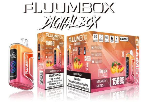 FluuM Digital Box TN 15000 Puffs 0% 2% 3% 5% Nikotīna Rechargeable Vienreizējās lietošanas Vape Pildspalvas E-cigarešu vairumtirdzniecība - JumpVape - 13