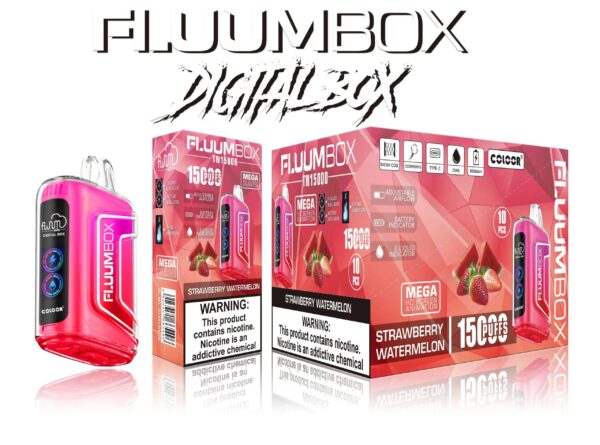 FluuM Digital Box TN 15000 Puffs 0% 2% 3% 5% Nikotīna Rechargeable Vienreizējās lietošanas Vape Pildspalvas E-cigarešu vairumtirdzniecība - JumpVape - 12