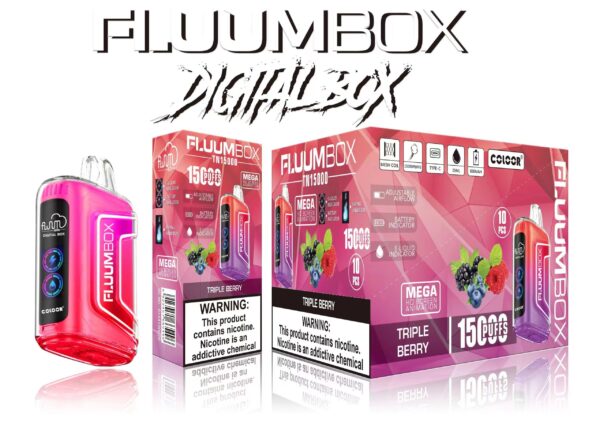 FluuM Digital Box TN 15000 Puffs 0% 2% 3% 5% Nikotīna uzlādējams vienreizējās lietošanas Vape pildspalvu podi E-cigarešu vairumtirdzniecība - JumpVape - 9