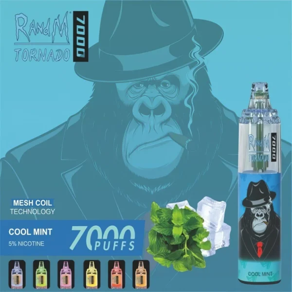RandM Tornado 7000 затяжок 0% 2% 3% 5% Нікотиновий одноразовий вейп оптом - JumpVape - 2