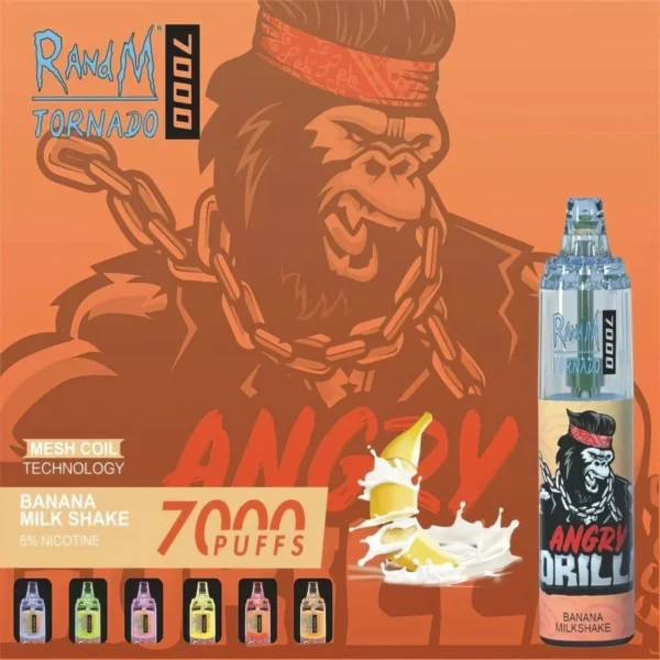 RandM Tornado 7000 Puffs 0% 2% 3% 5% Нікотиновий одноразовий вейп оптом - JumpVape - 7
