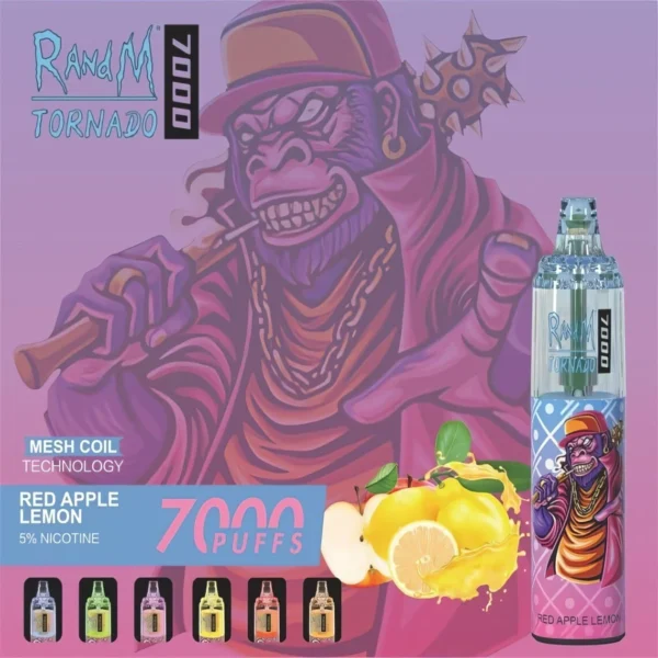RandM Tornado 7000 Puffs 0% 2% 3% 5% Нікотиновий одноразовий вейп оптом - JumpVape - 3
