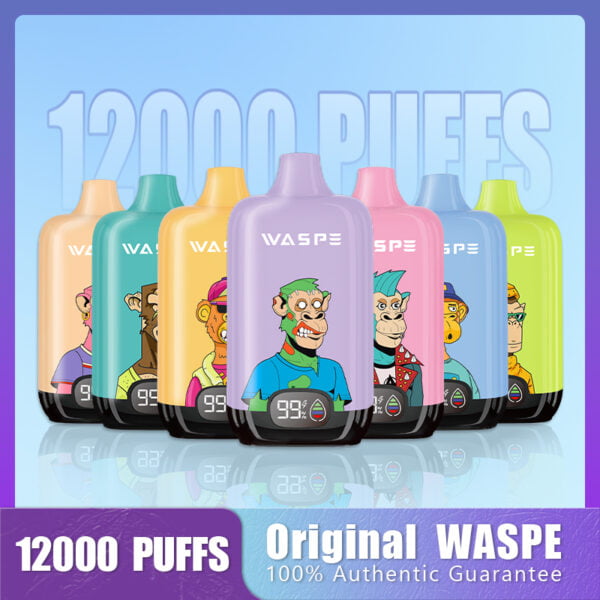 WASPE 12000 PUFFS Digitale Box 0% 2% 3% 5% Nicotine Wegwerp Vape Groothandel - JumpVape - 1