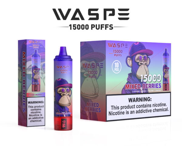 WASPE 15000 PUFFS 0% 2% 3% 5% Nikotino vienkartinių Vape Didmeninė prekyba – JumpVape – 10