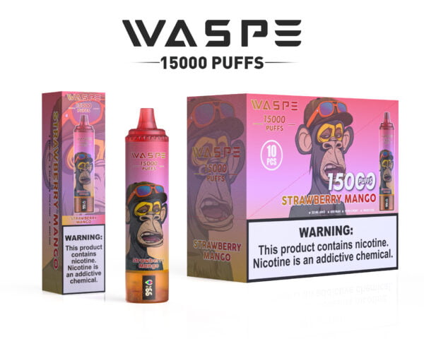 WASPE 15 000 PUFFS 0% 2% 3% 5% Nikotino vienkartinių Vape Didmeninė prekyba – JumpVape – 12