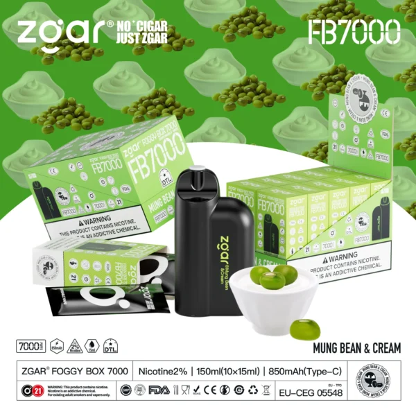 ZGAR FOGGY BOX 7000 Puffs 2% Nicotina Vape desechable recargable al por mayor - JumpVape - 3