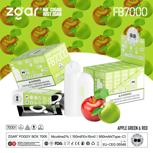 ZGAR FOGGY BOX 7000 Puffs 2% Nicotina Vape desechable recargable al por mayor - JumpVape - 11