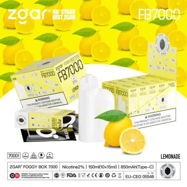 ZGAR FOGGY BOX 7000 Puffs 2% Nicotina Vape desechable recargable al por mayor - JumpVape - 18