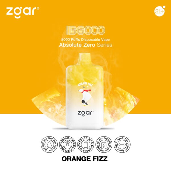 ZGAR ICE BOX 8000 Puffs 2% Nikotīna Rechargeable Vienreizlietojamais Vape Vairumtirdzniecība — JumpVape — 12