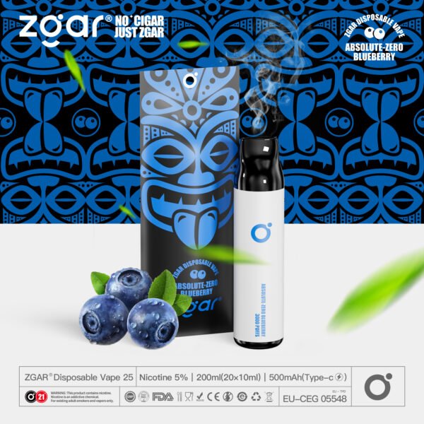 ZGAR ZG25 3000 Puffs 5% Nicotina Recarregável Pod Descartável Atacado - JumpVape - 1