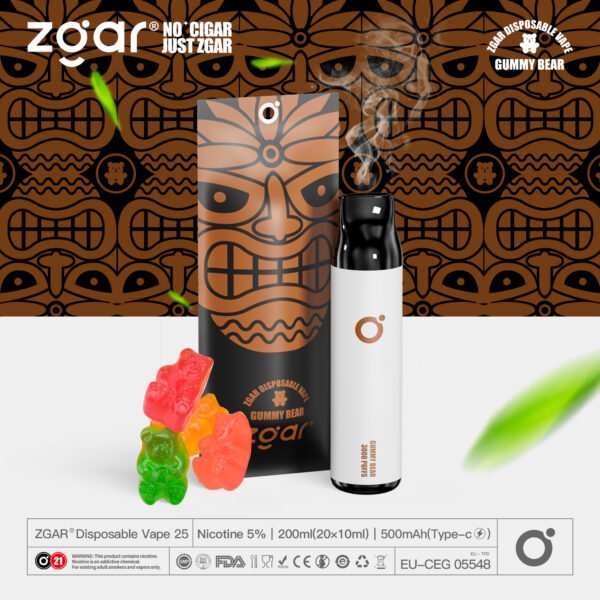 ZGAR ZG25 3000 Puffs 5% Nicotina Recarregável Pod Descartável Atacado - JumpVape - 13