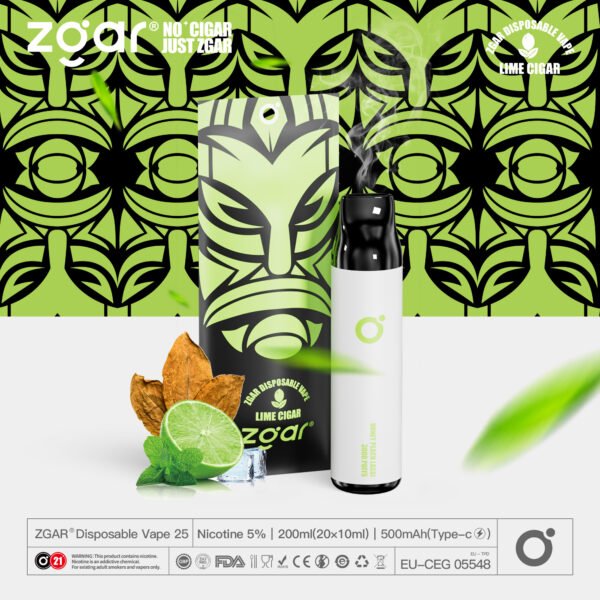 ZGAR ZG25 3000 Puffs 5% Nicotina Recarregável Pod Descartável Atacado - JumpVape - 9