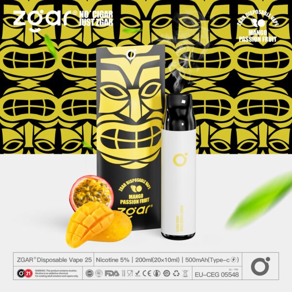 ZGAR ZG25 3000 Puffs 5% Nicotina Recarregável Pod Descartável Atacado - JumpVape - 8