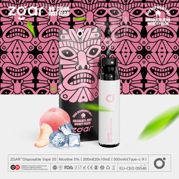 ZGAR ZG25 3000 Puffs 5% Nicotina Recarregável Pod Descartável Atacado - JumpVape - 21