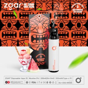 ZGAR ZG25 3000 Puffs 5% Nicotina Recarregável Pod Descartável Atacado - JumpVape - 22