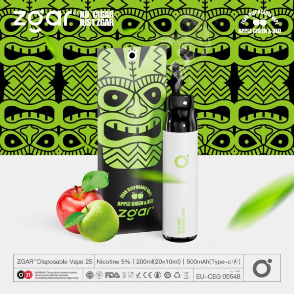 ZGAR ZG25 3000 Puffs 5% Nicotina Recarregável Pod Descartável Atacado - JumpVape - 18