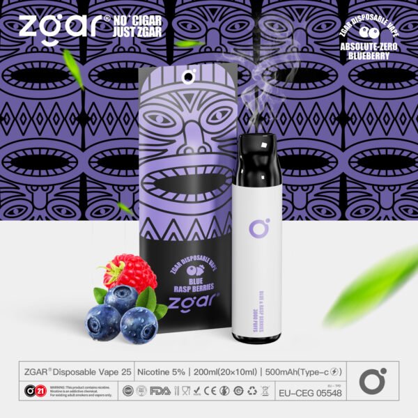 ZGAR ZG25 3000 Puffs 5% Nicotina Recarregável Pod Descartável Atacado - JumpVape - 17