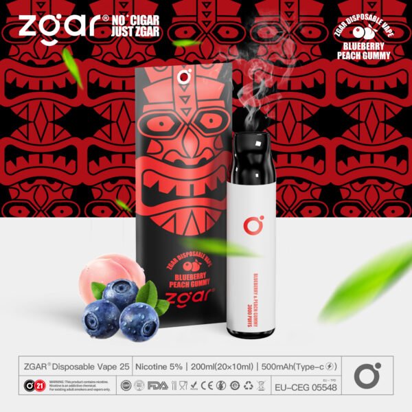 ZGAR ZG25 3000 Puffs 5% Nicotina Recarregável Pod Descartável Atacado - JumpVape - 16