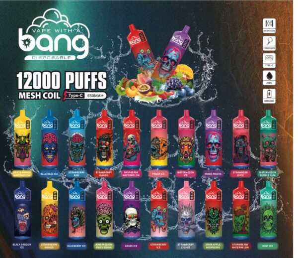 Bang Box 12000 Trekjes 0% 2% 3% 5% Nicotine Oplaadbare Wegwerp Vape Groothandel - JumpVape - 1