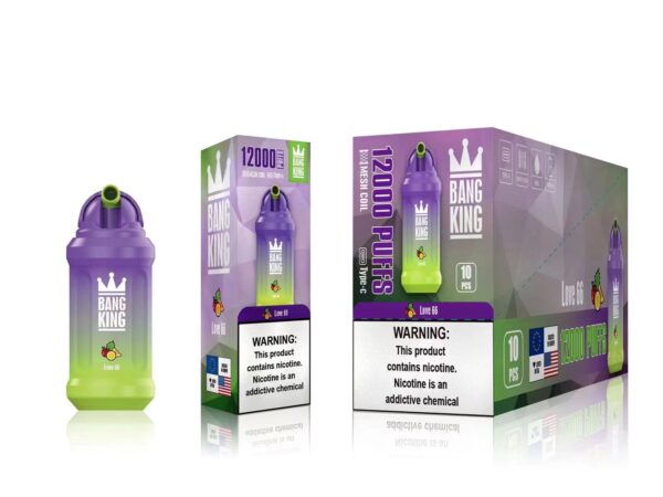 Bang King 12000 Rookwolken 0% 2% 3% 5% Nicotine Oplaadbare Wegwerp Vape Groothandel - JumpVape - 12