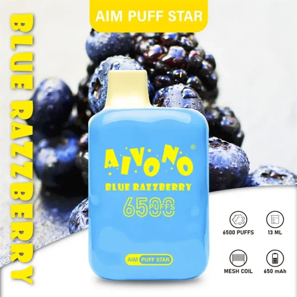 AIVONO AIM PUFFSTAR 6500 Puffs 0% 2% 5% Vähän nikotiinia ladattava kertakäyttöinen Vapes Pen Bulk Tukkumyynti - JumpVape - 5