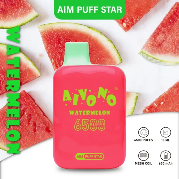 AIVONO AIM PUFFSTAR 6500 Puffs 0% 2% 5% Vähän nikotiinia sisältävä ladattava kertakäyttöinen Vapes Pen Bulk Tukkumyynti - JumpVape - 9