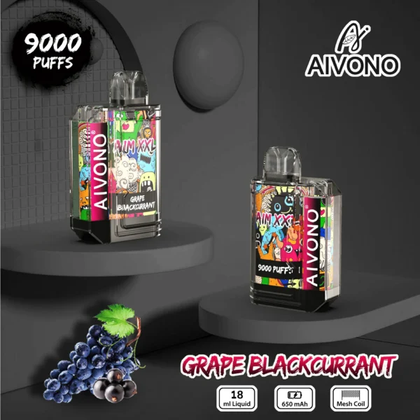 AIVONO AIM XXL 9000 Puffs 0% 2% 3% 5% Düşük Nikotinli Şarj Edilebilir Tek Kullanımlık Vapes Kalemi Toplu Toptan Satın Al - JumpVape - 3