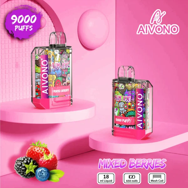 AIVONO AIM XXL 9000 Puffs 0% 2% 3% 5% Düşük Nikotinli Şarj Edilebilir Tek Kullanımlık Vapes Kalemi Toplu Toptan Satın Al - JumpVape - 9