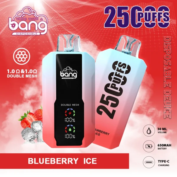 Bang 25000 Puffs 0% 2% 3% 5% Alacsony nikotin tartalmú, újratölthető eldobható Vapes toll tömeges vásárlás nagykereskedelem - JumpVape - 7