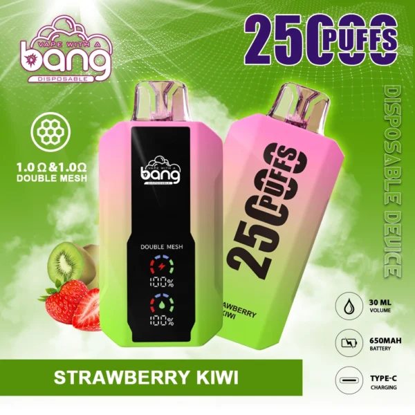 Bang 25000 Puffs 0% 2% 3% 5% Alacsony nikotin tartalmú újratölthető eldobható Vapes Pen Tömeges vásárlás Nagyker - JumpVape - 8