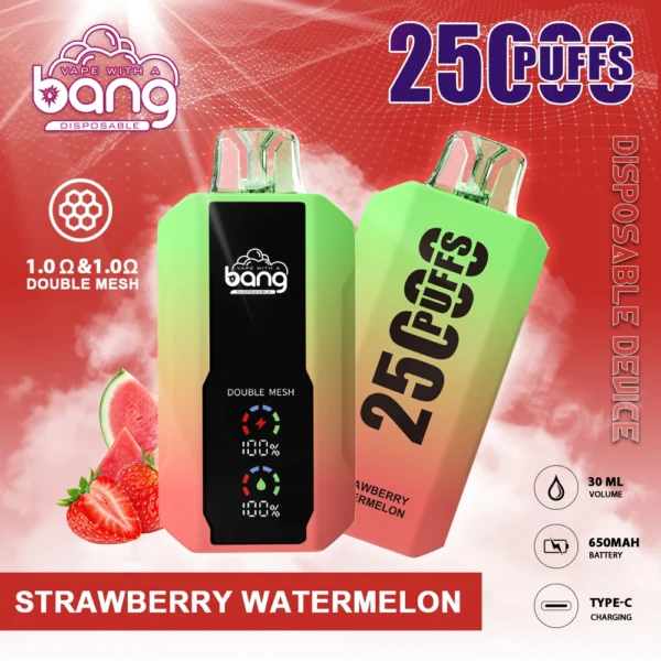 Bang 25000 Puffs 0% 2% 3% 5% Alacsony nikotin tartalmú, újratölthető, eldobható Vapes Pen Tömeges vásárlás Nagyker - JumpVape - 9