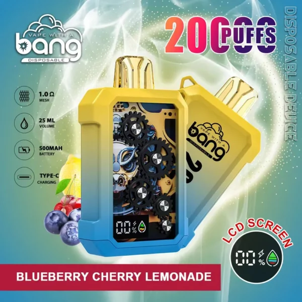 Bang Gear Tick Tock 20000 de pufături 0% 2% 3% 5% Stilo vape reîncărcabil de unică folosință cu conținut scăzut de nicotină Cumpărați cu ridicata - JumpVape - 1