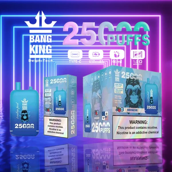 Bang King 25000 Puffs Dual Pods 0% 2% 3% 5% Low Nicotina Reincarable Vapes Pen vrac Cumpărați cu ridicata - JumpVape - 4