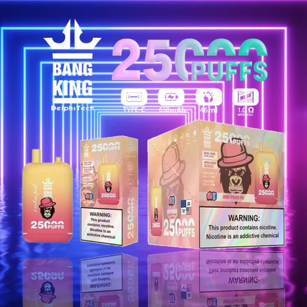 Bang King 25000 Puffs Dual Pods 0% 2% 3% 5% Low Nicotine Reincarable Vapes Pen vrac Cumpărați cu ridicata - JumpVape - 7