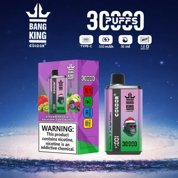 Bang King 30000 Puffs Double Flavor 0% 2% 3% 5% Low Nicotine Rechargeable Disposable Vapes Pen Bulk Buy Wholesale - JumpVape - 5