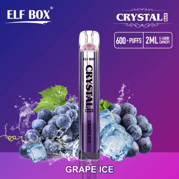 ELF BOX CRYSTAL BAR 600 Puflar 0% 2% 5% Nikotin Şarj Edilebilir Tek Kullanımlık vape Toplu Toptan Satın Al - JumpVape - 6