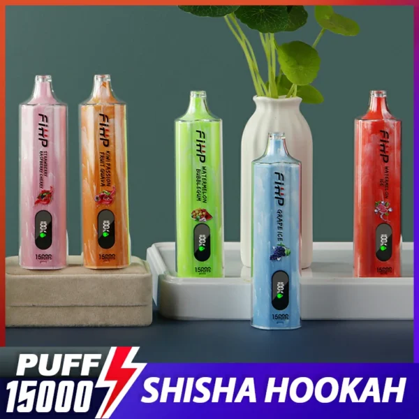 FIHP Shisha Hookah 15000 Puffs madala nikotiinisisaldusega laetav ühekordselt kasutatav Vapes Pen hulgimüük - JumpVape - 1