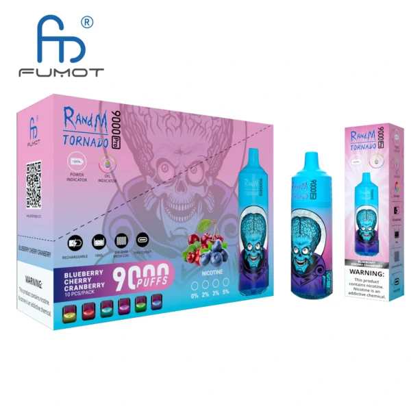 RandM Tornado 9000 PRO Puffs 0% 2% 3% 5% Basso contenuto di nicotina alla rinfusa Acquista Vape monouso ricaricabile all'ingrosso - JumpVape - 7